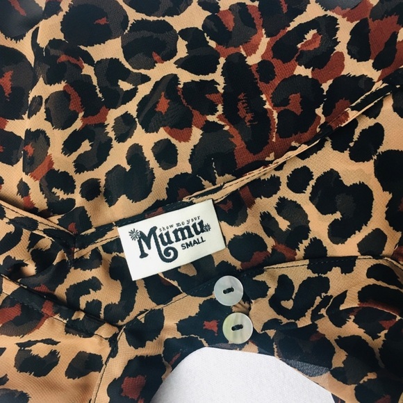SHOW ME YOUR MUMU Leopard Sheer Blouse - Picture 3 of 8